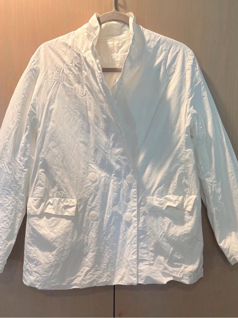 CASEY CASEY Classic White Double-Breasted Women's Jacket
